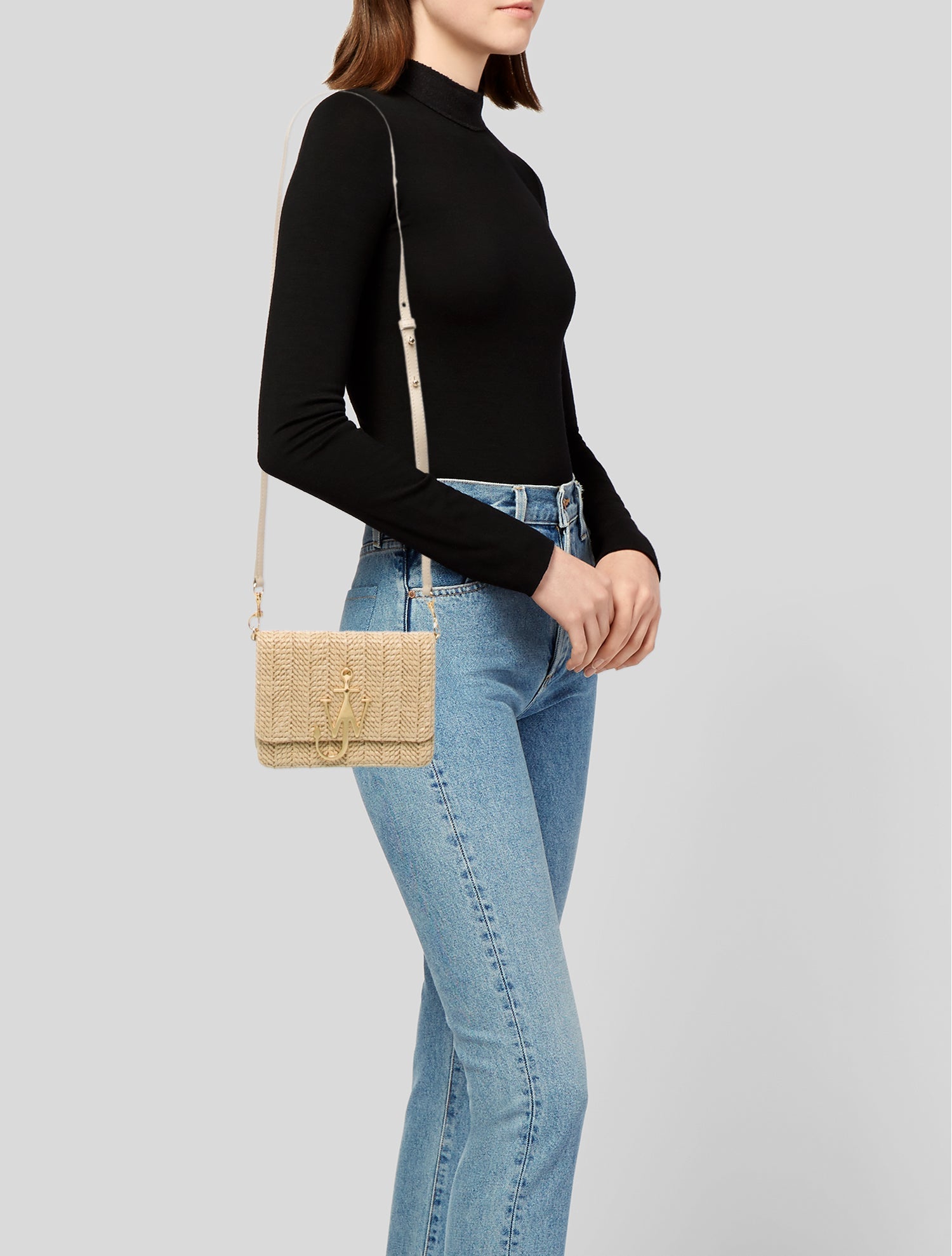 J.W. Anderson Straw Crossbody Bag