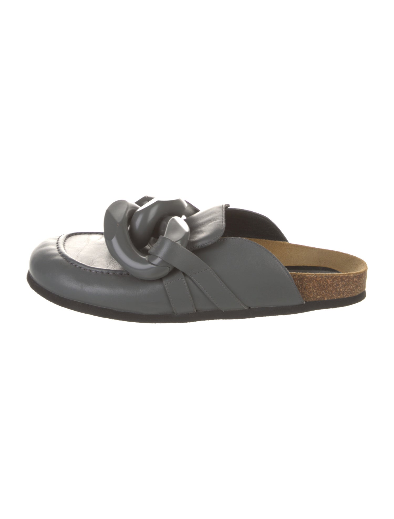 J.W. Anderson Leather Chain-Link Accents Mules