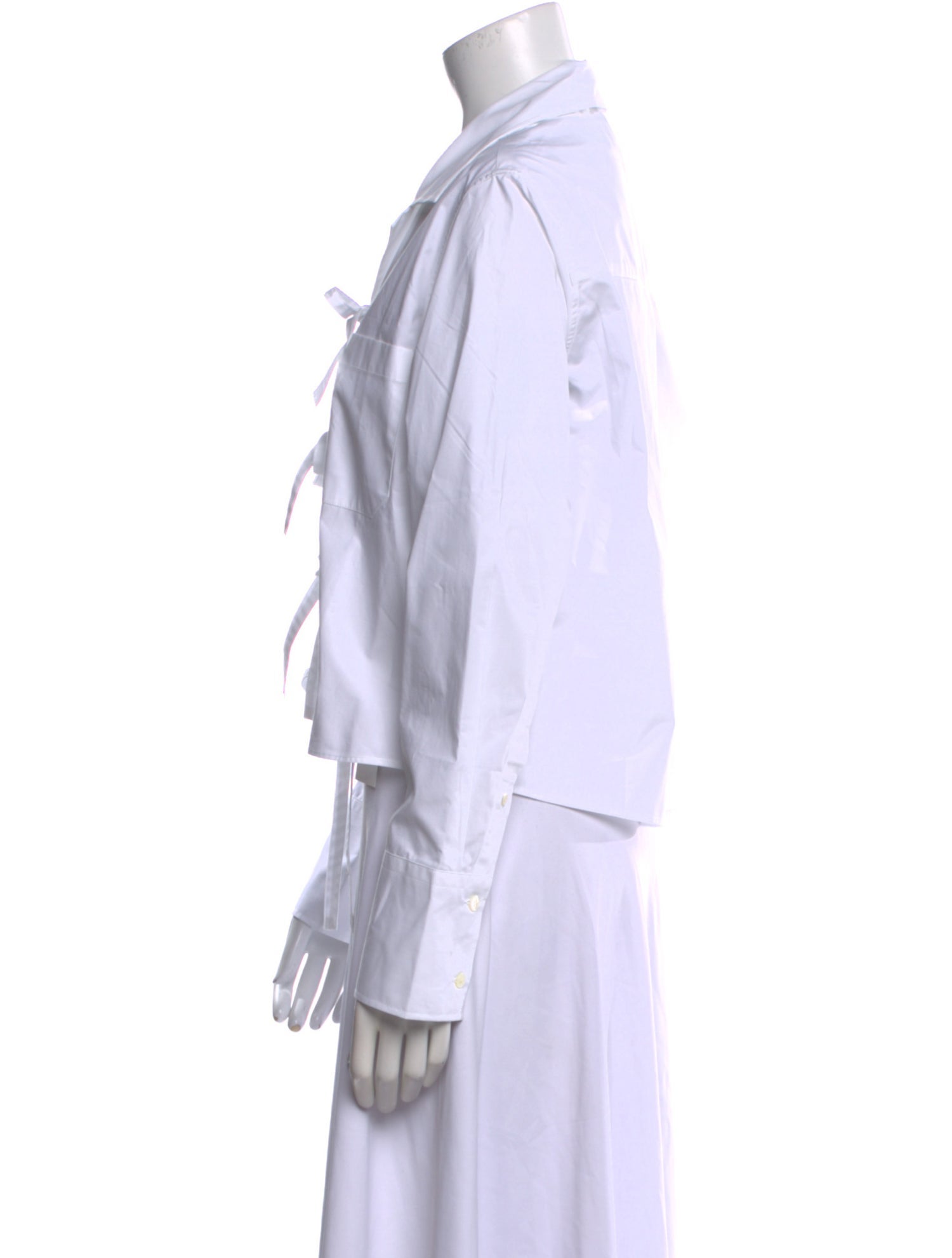 J.W. Anderson V-Neck Long Sleeve Button-Up Top w/ Tags