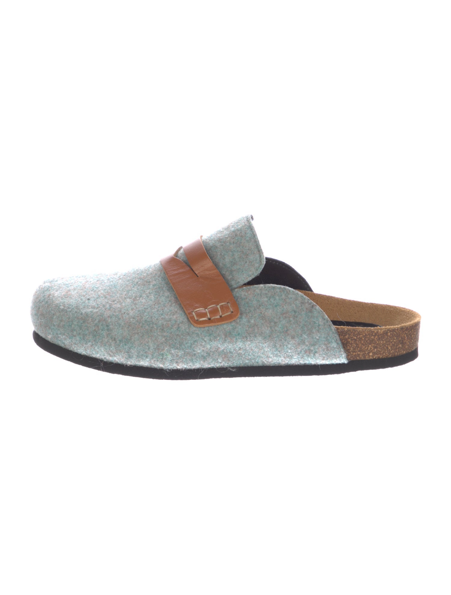 J.W. Anderson Wool Leather Trim Embellishment Mules