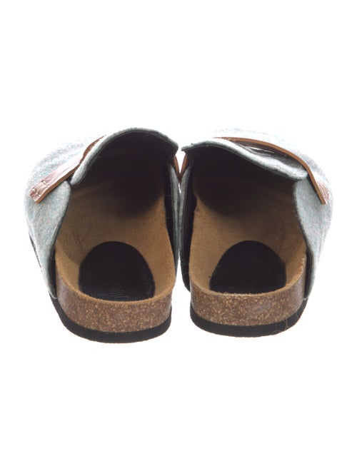 J.W. Anderson Wool Leather Trim Embellishment Mules