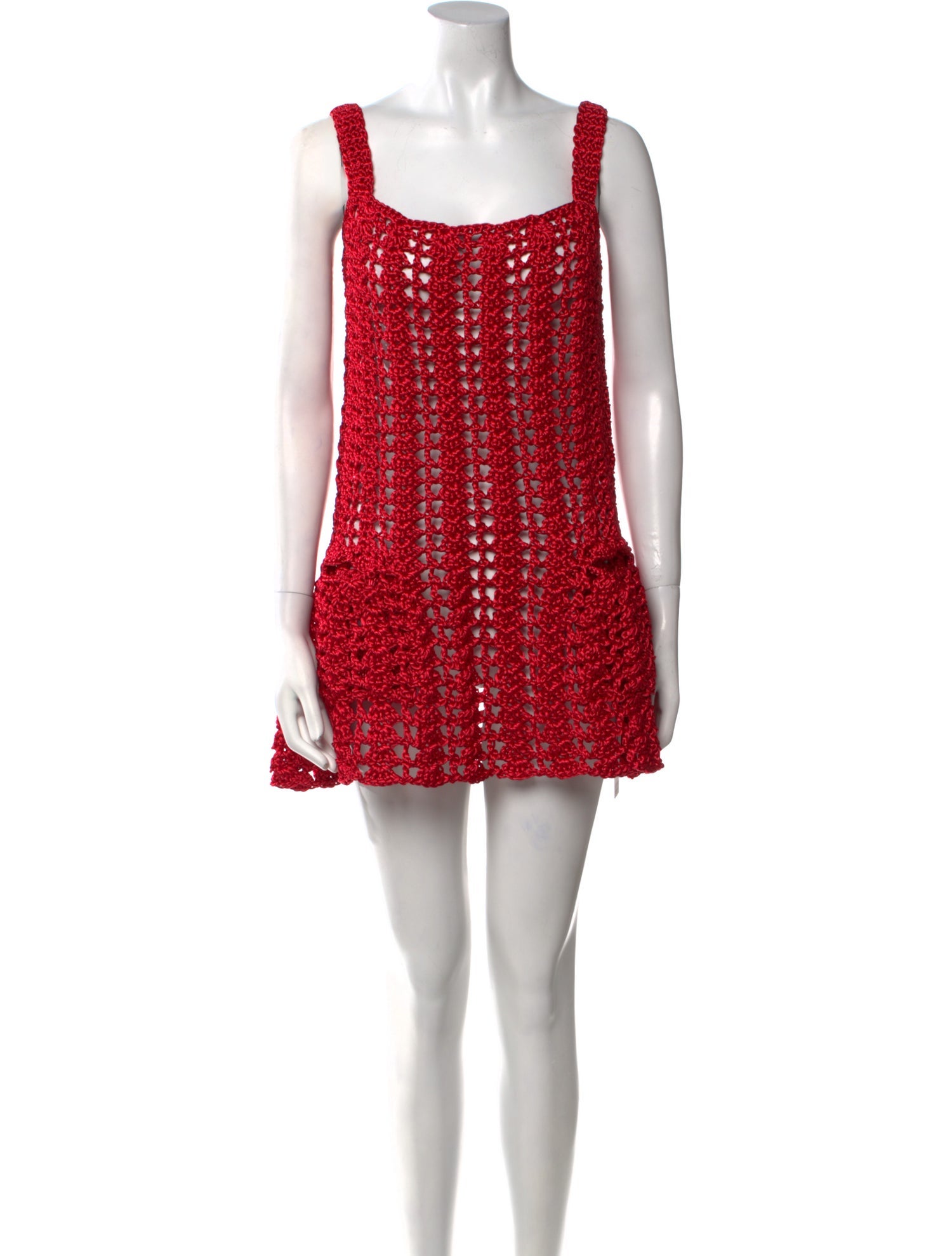 J.W. Anderson Square Neckline Mini Dress