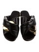 J.W. Anderson Leather Chain-Link Accents Slides