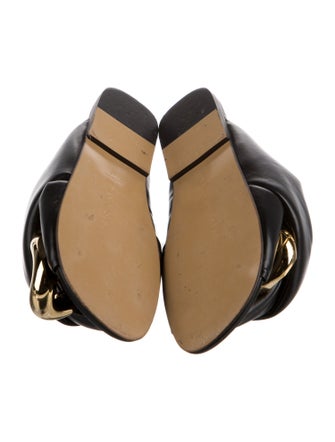 J.W. Anderson Leather Chain-Link Accents Slides