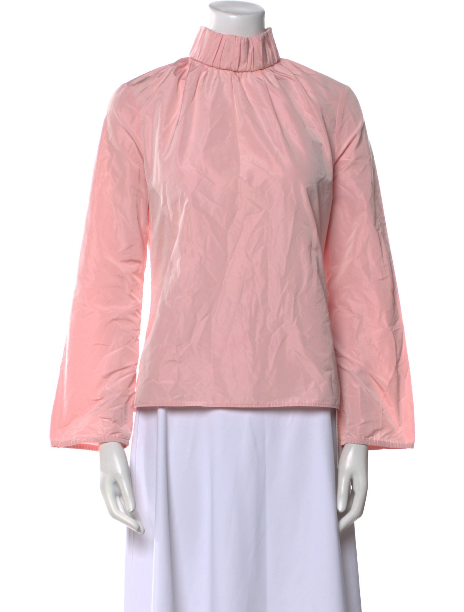 J.W. Anderson Mock Neck Long Sleeve Blouse