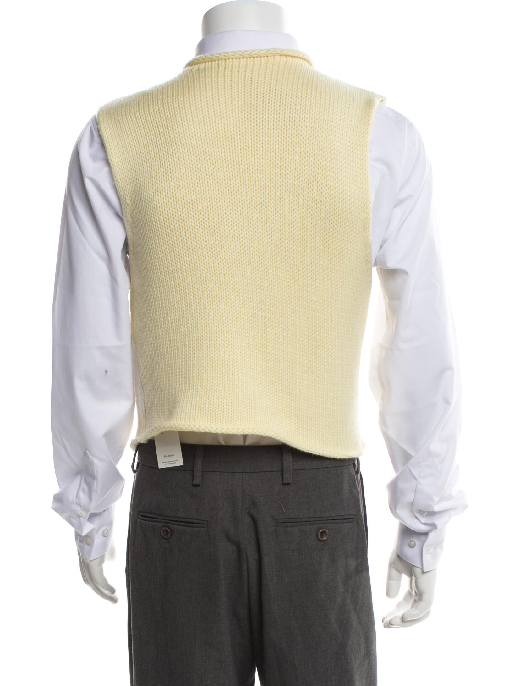 J.W. Anderson Swan Print Wool Sweater Vest