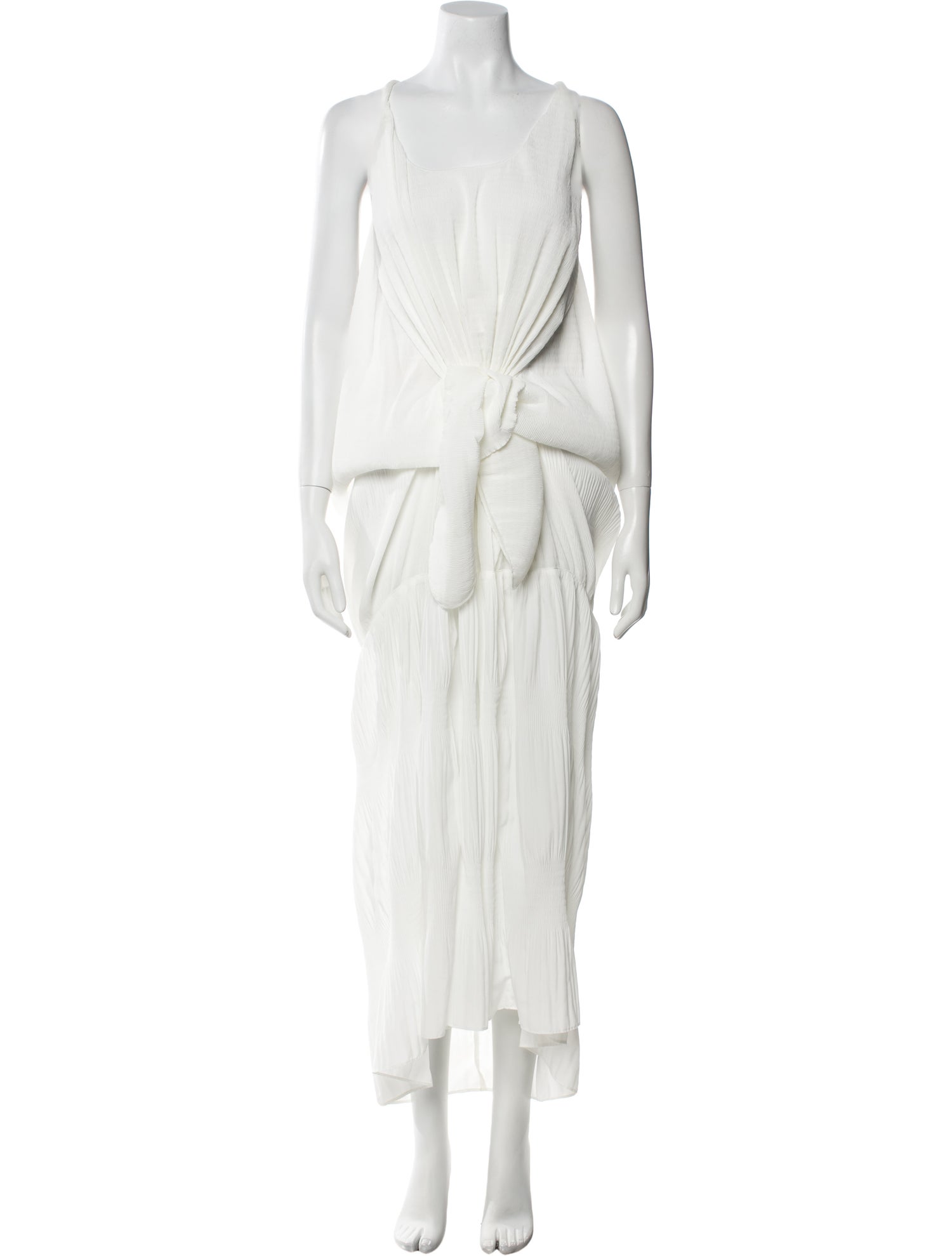 J.W. Anderson Square Neckline Long Dress