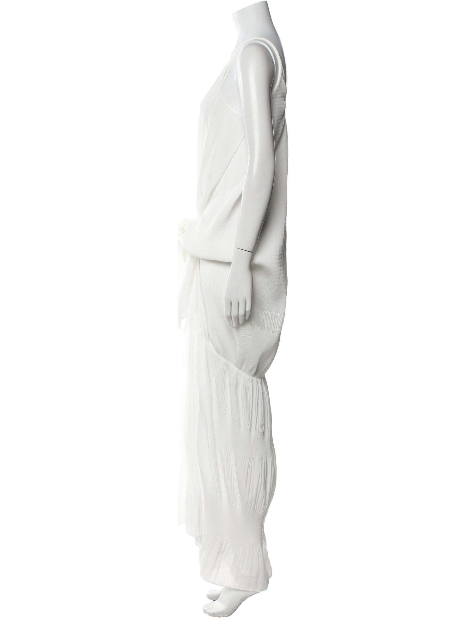 J.W. Anderson Square Neckline Long Dress