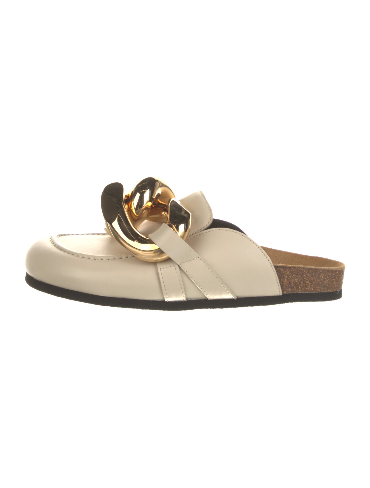 J.W. Anderson Leather Chain-Link Accents Mules