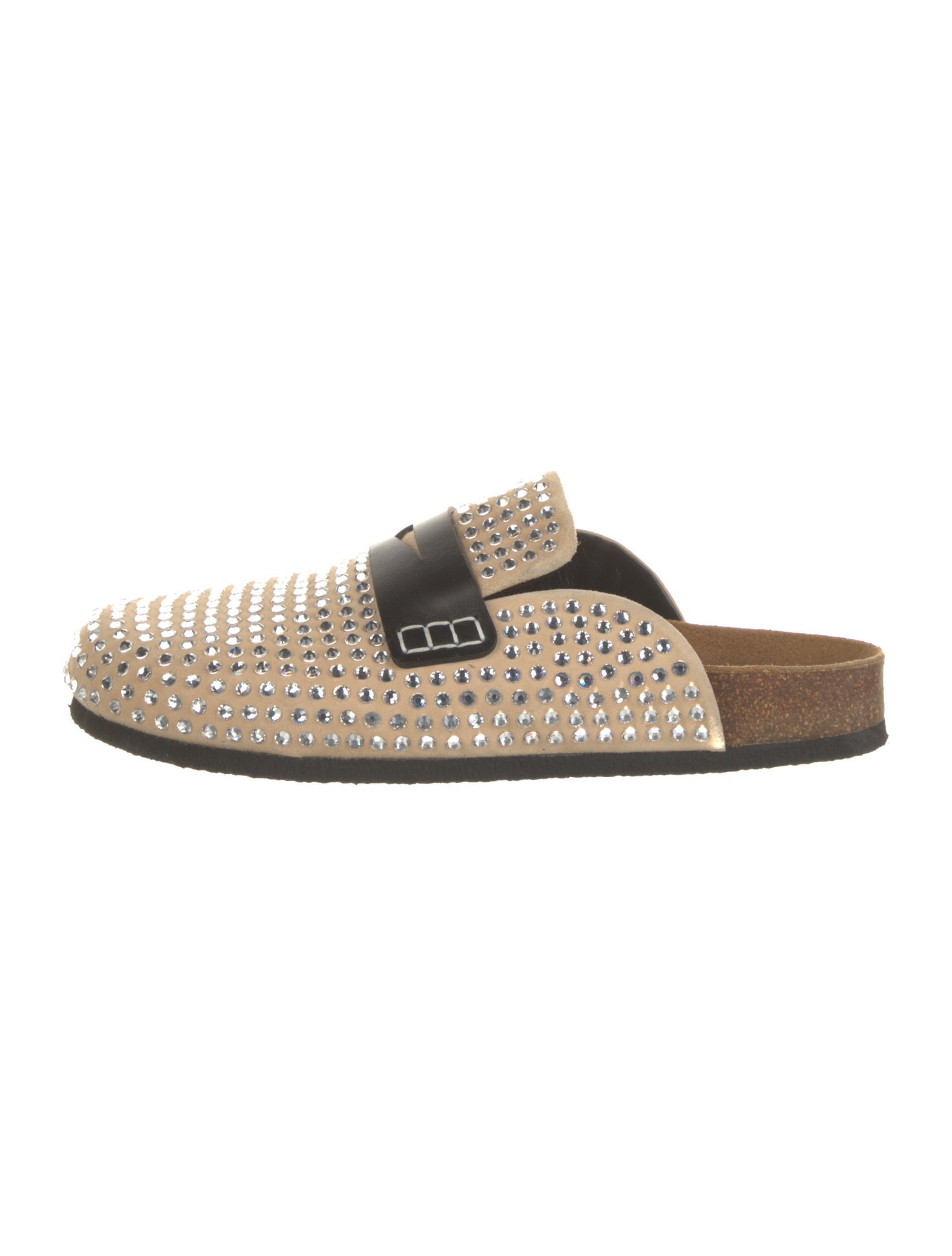 J.W. Anderson Suede Crystal Embellishments Mules