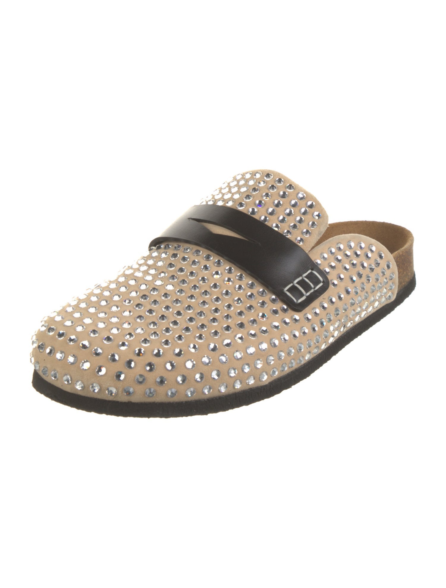 J.W. Anderson Suede Crystal Embellishments Mules