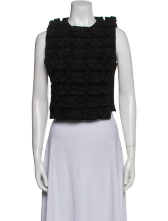J.W. Anderson Crew Neck Sleeveless Crop Top