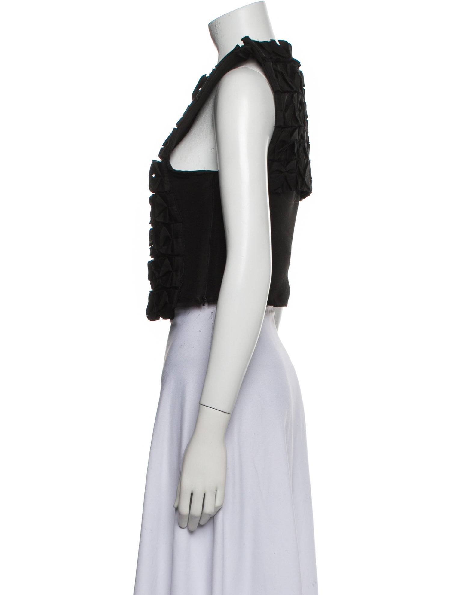 J.W. Anderson Crew Neck Sleeveless Crop Top