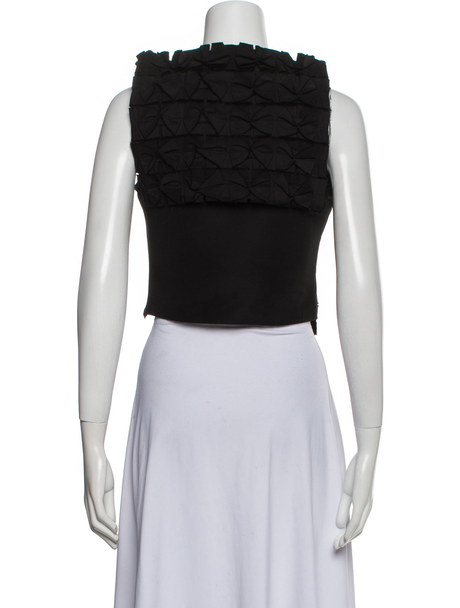 J.W. Anderson Crew Neck Sleeveless Crop Top