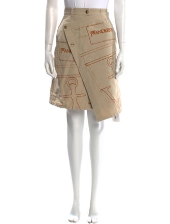 J.W. Anderson Graphic Print Knee-Length Skirt