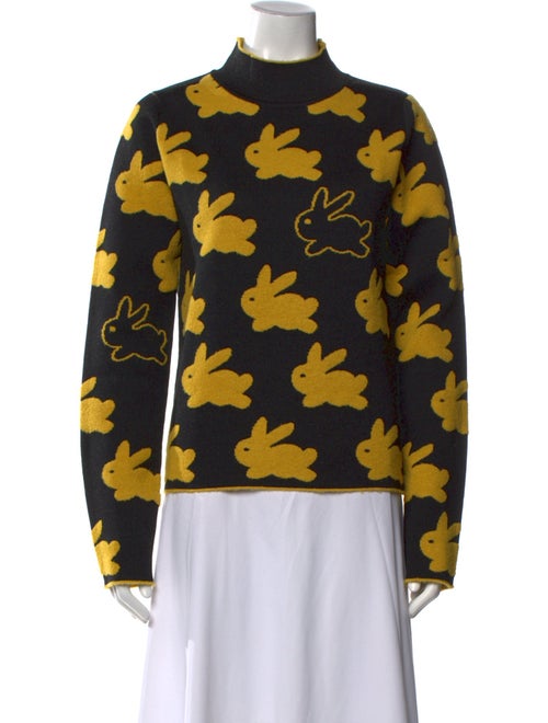J.W. Anderson Printed Mock Neck Sweater
