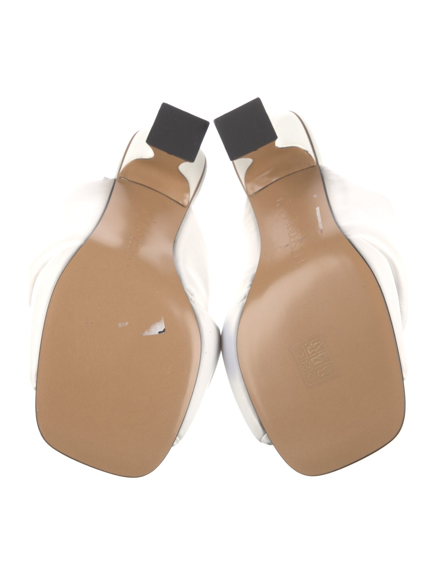 J.W. Anderson Leather Chain-Link Accents Slides