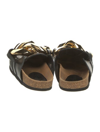 J.W. Anderson Leather Chain-Link Accents Mules
