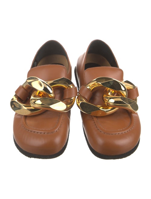 J.W. Anderson Leather Chain-Link Accents Mary Jane Flats