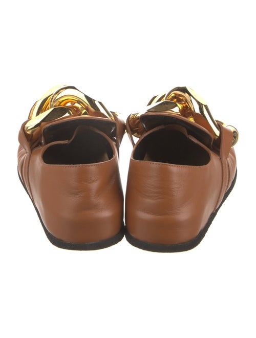 J.W. Anderson Leather Chain-Link Accents Mary Jane Flats