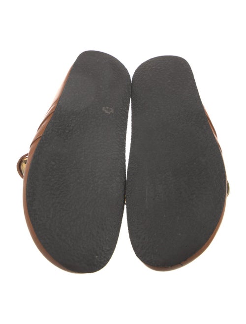 J.W. Anderson Leather Chain-Link Accents Mary Jane Flats