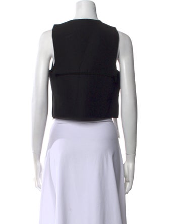 J.W. Anderson Crew Neck Sleeveless Crop Top
