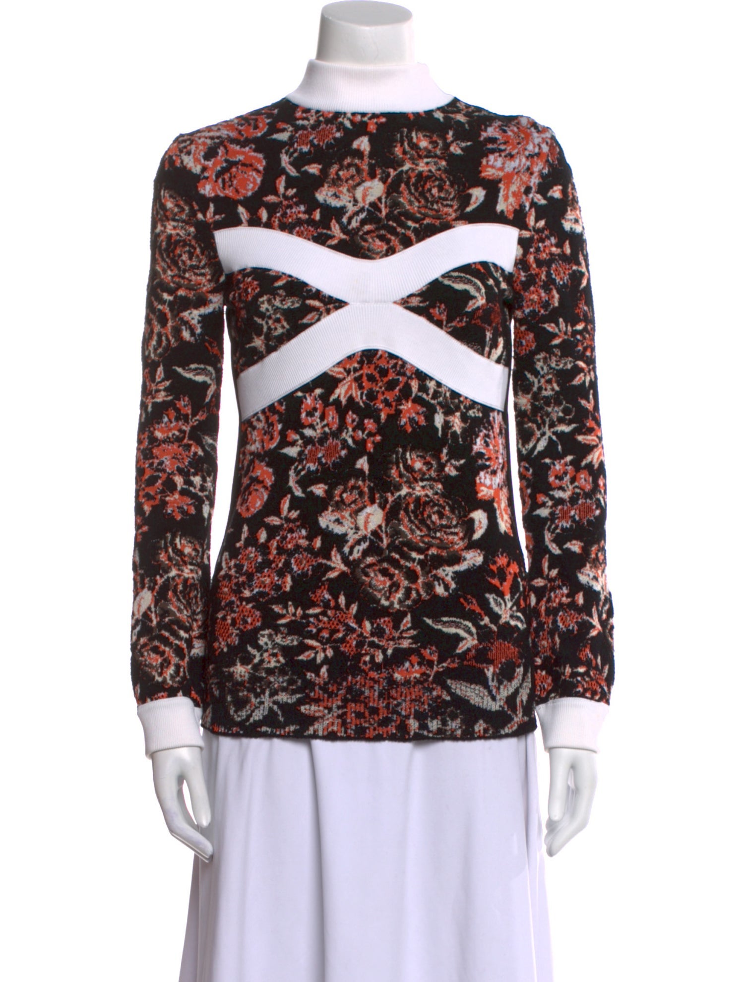 J.W. Anderson Printed Mock Neck Sweater