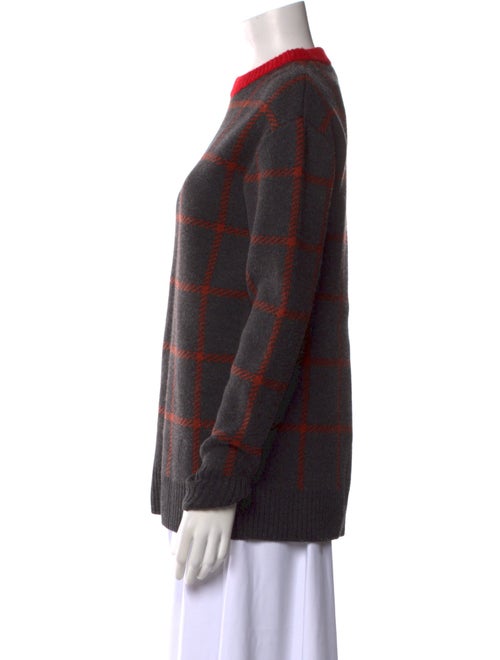J.W. Anderson Wool Plaid Print Sweater