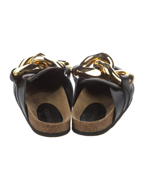 J.W. Anderson Leather Chain-Link Accents Slides