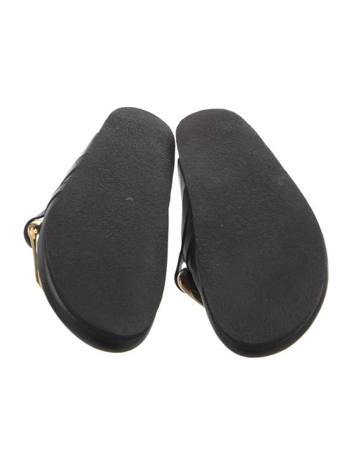 J.W. Anderson Leather Chain-Link Accents Slides