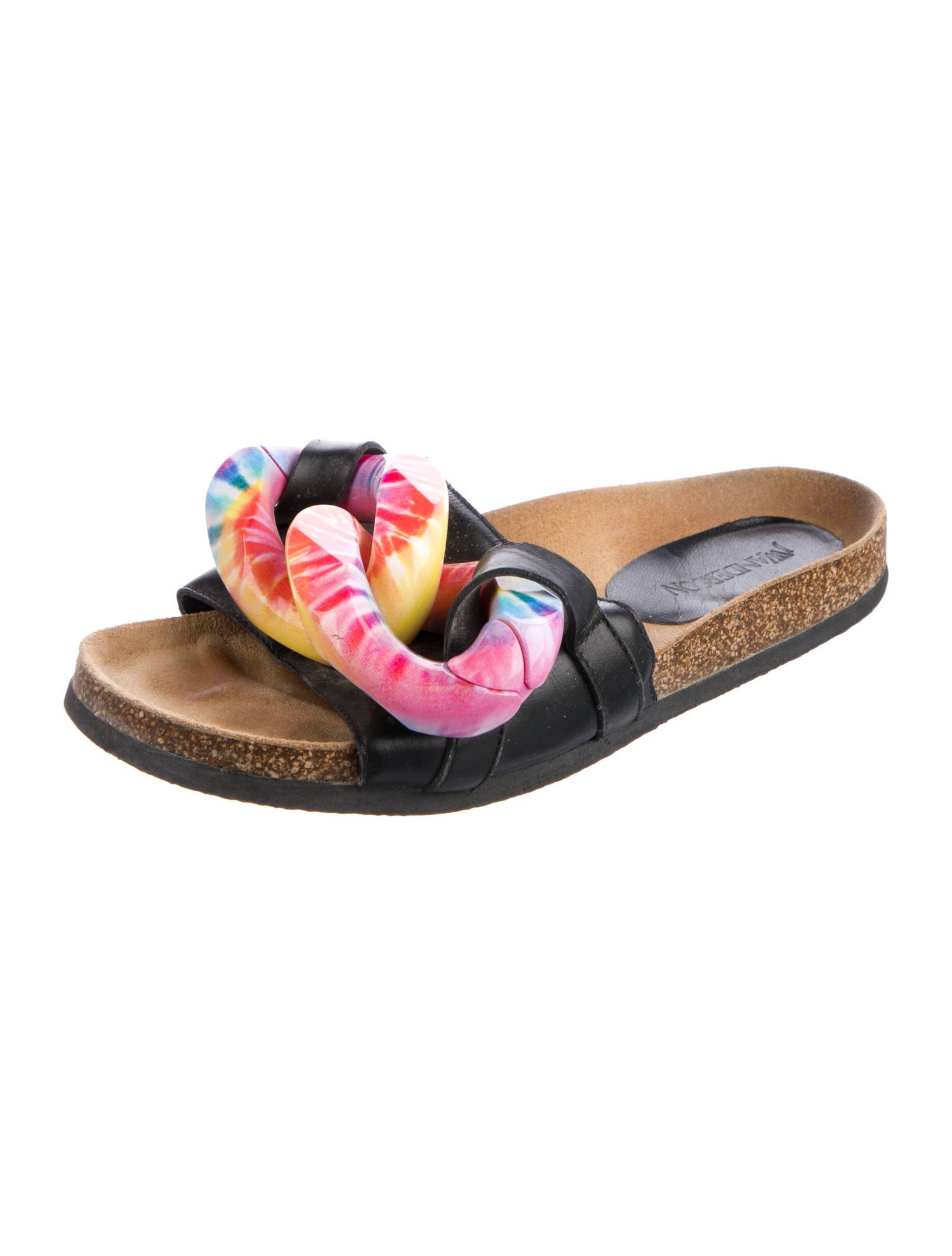 J.W. Anderson Leather Chain-Link Accents Espadrilles