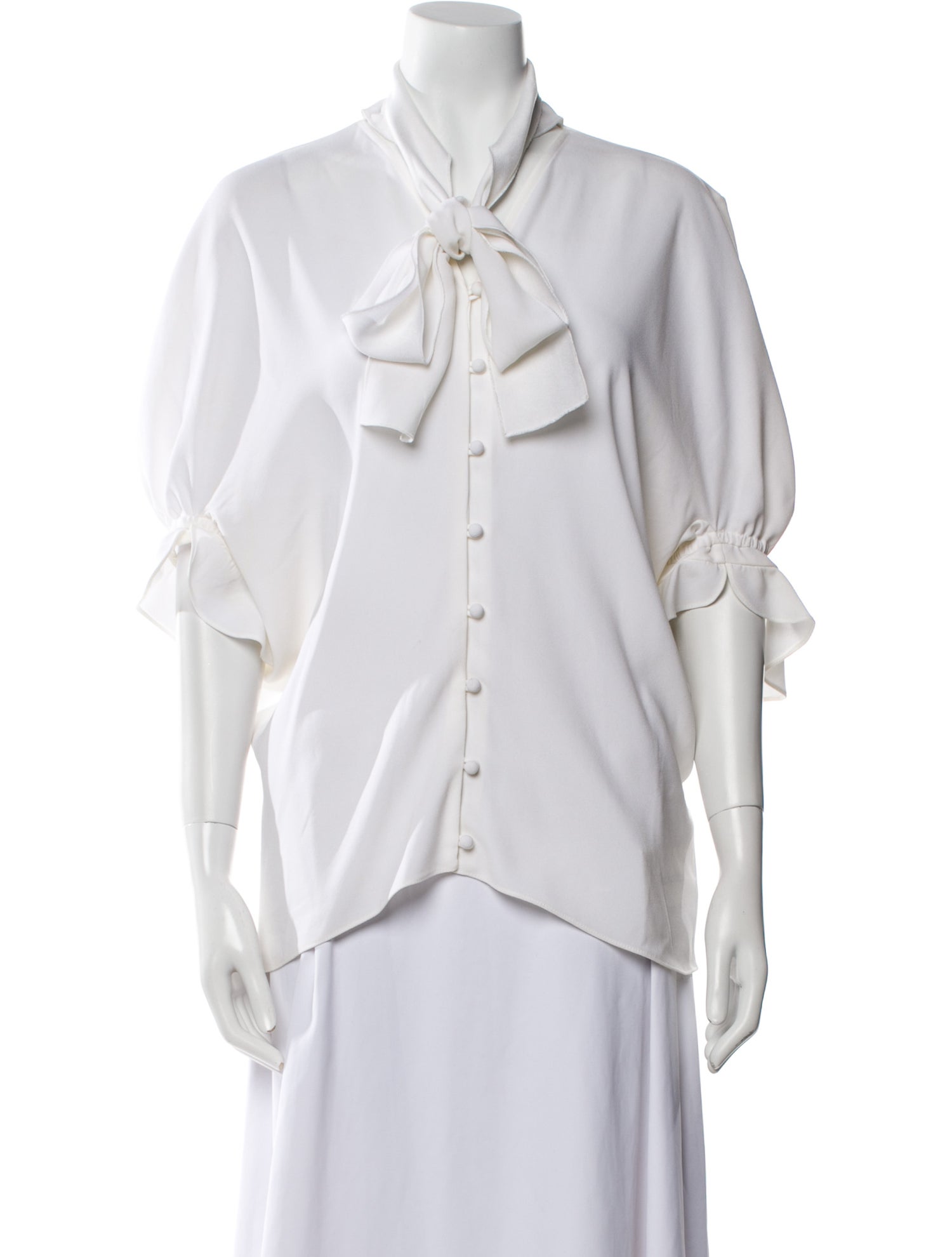 J.W. Anderson V-Neck Three-Quarter Sleeve Blouse