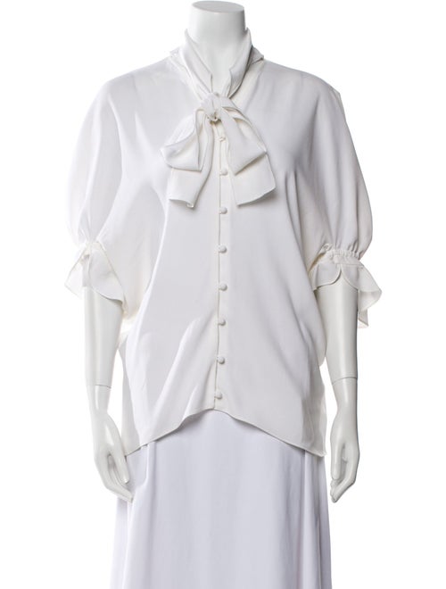 J.W. Anderson V-Neck Three-Quarter Sleeve Blouse