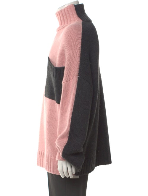 J.W. Anderson Colorblock Pattern Turtleneck Pullover