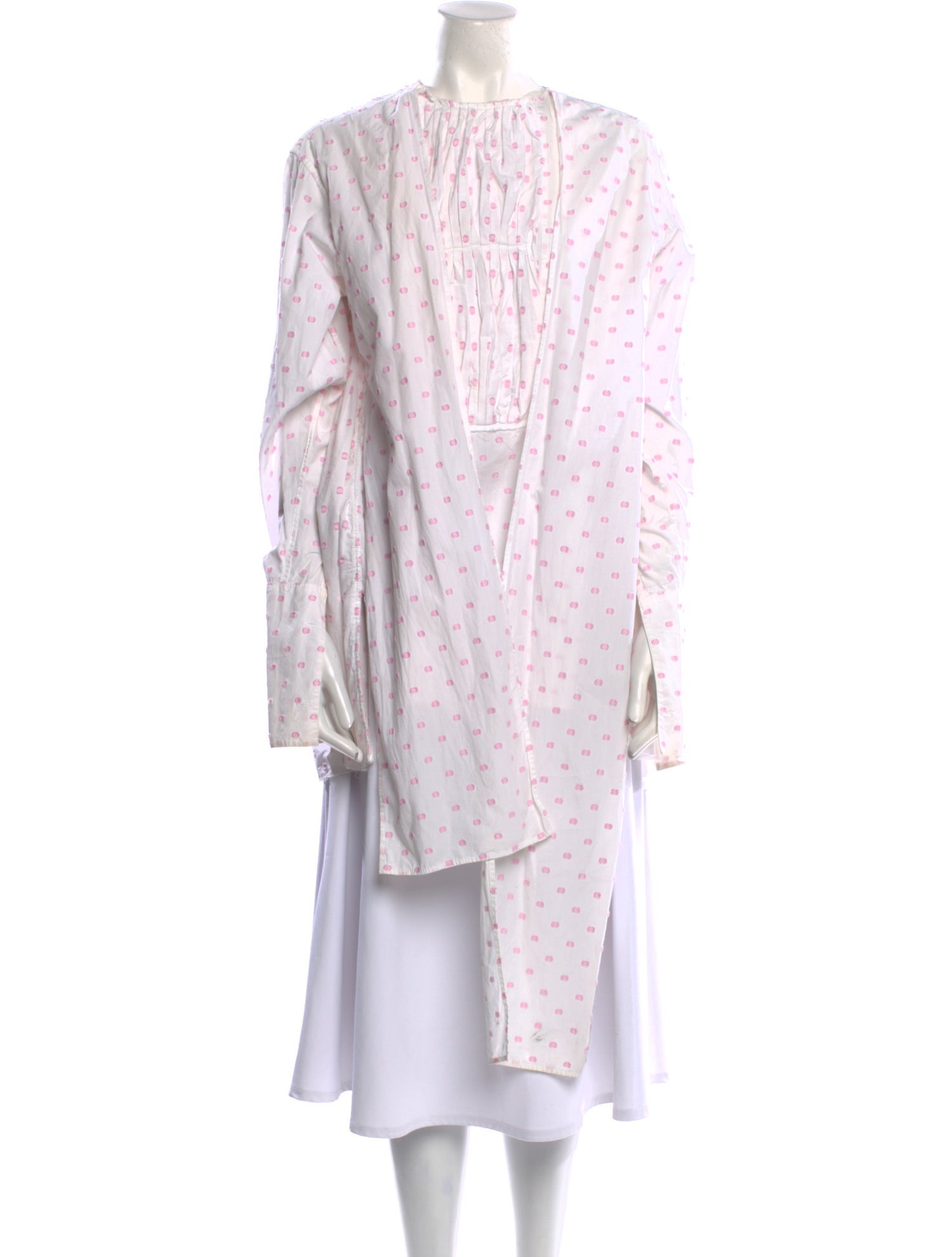 J.W. Anderson Polka Dot Print Bateau Neckline Tunic