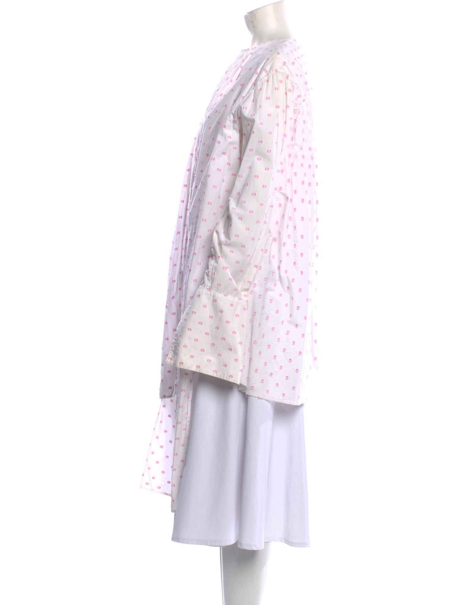 J.W. Anderson Polka Dot Print Bateau Neckline Tunic