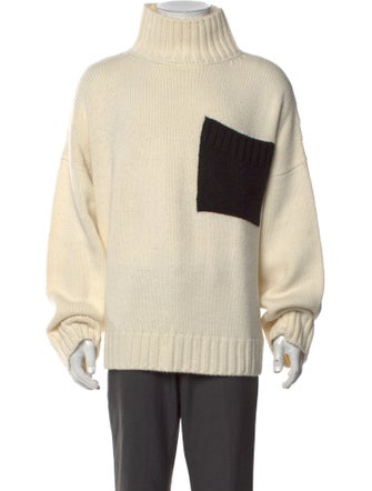 J.W. Anderson Colorblock Pattern Turtleneck Pullover