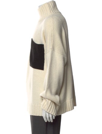 J.W. Anderson Colorblock Pattern Turtleneck Pullover