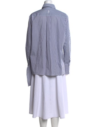 J.W. Anderson Striped Long Sleeve Button-Up Top