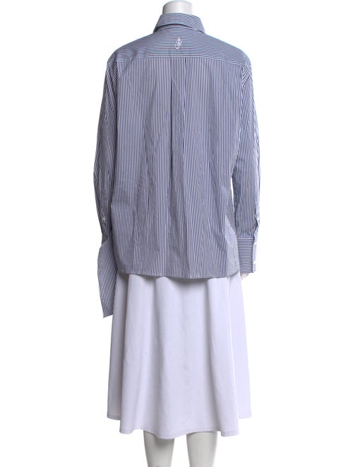 J.W. Anderson Striped Long Sleeve Button-Up Top