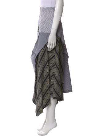 J.W. Anderson Striped Midi Length Skirt
