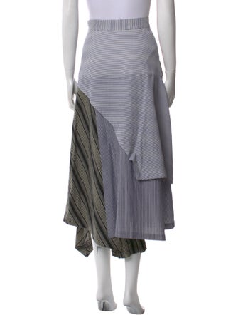 J.W. Anderson Striped Midi Length Skirt