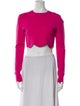 J.W. Anderson Crew Neck Long Sleeve Crop Top