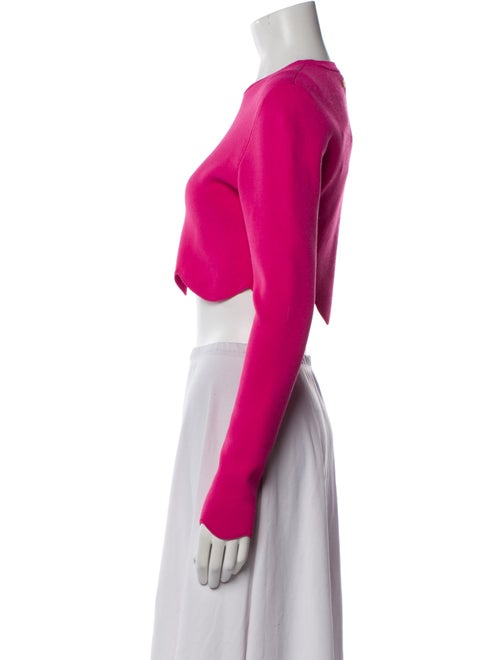 J.W. Anderson Crew Neck Long Sleeve Crop Top