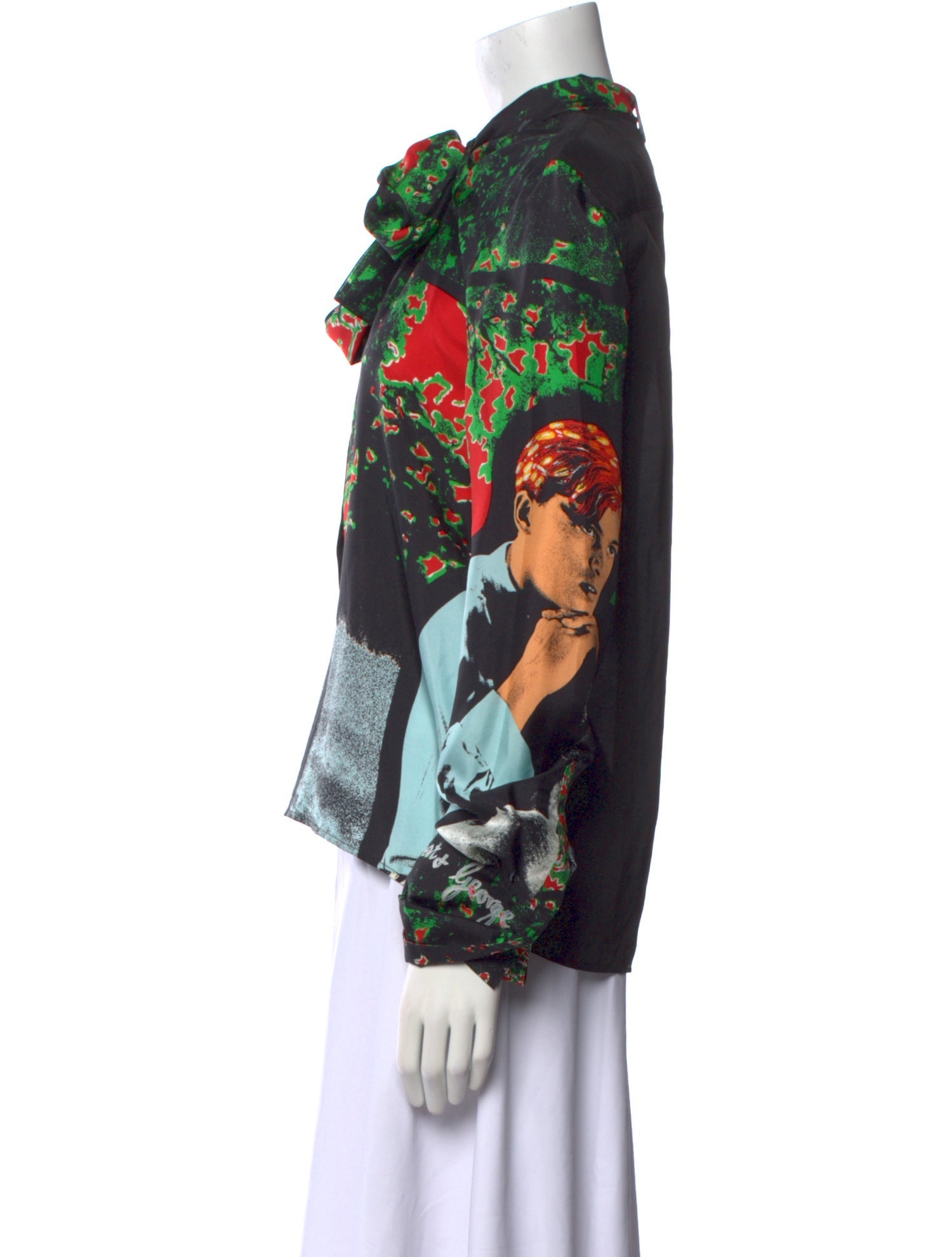 J.W. Anderson Printed Tie Neck Blouse