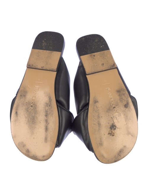 J.W. Anderson Leather Chain-Link Accents Slides