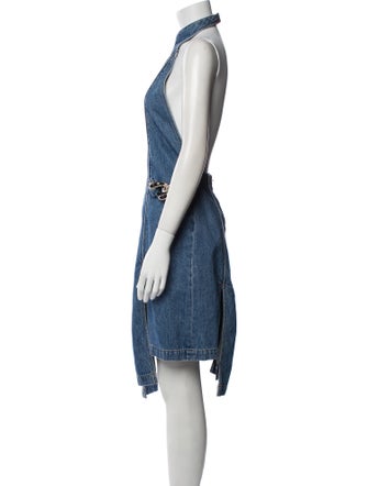 J.W. Anderson Mock Neck Midi Length Dress