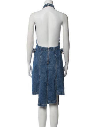 J.W. Anderson Mock Neck Midi Length Dress