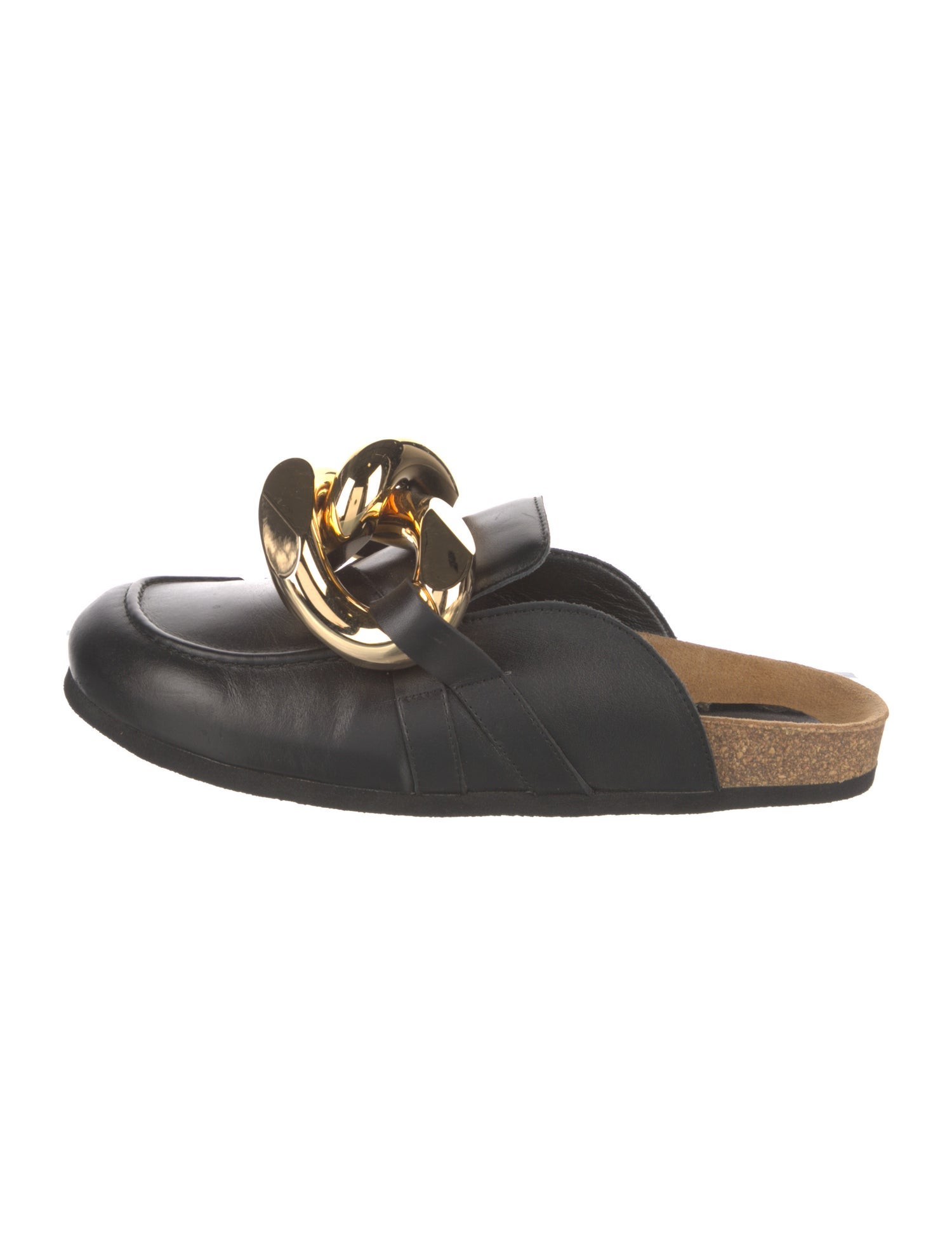 J.W. Anderson Leather Chain-Link Accents Mules