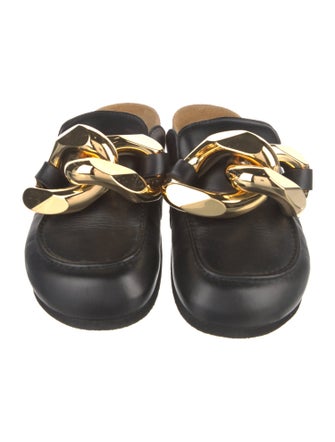 J.W. Anderson Leather Chain-Link Accents Mules